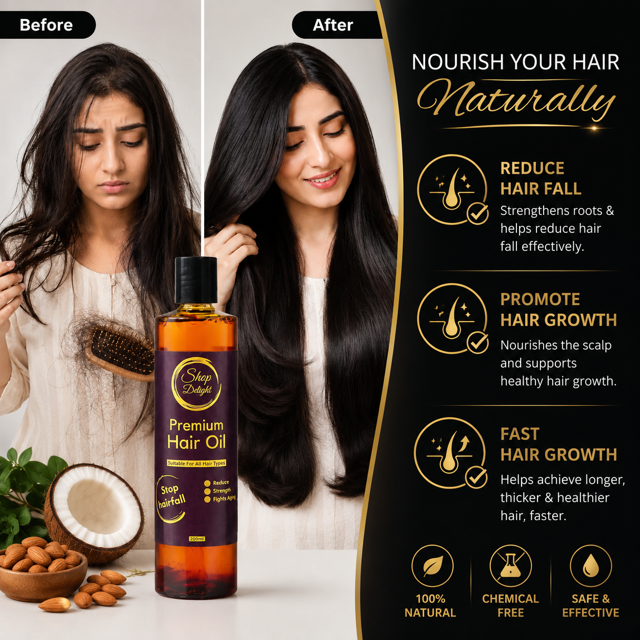 SHOP DELIGHT PREMIUM HAIR OIL